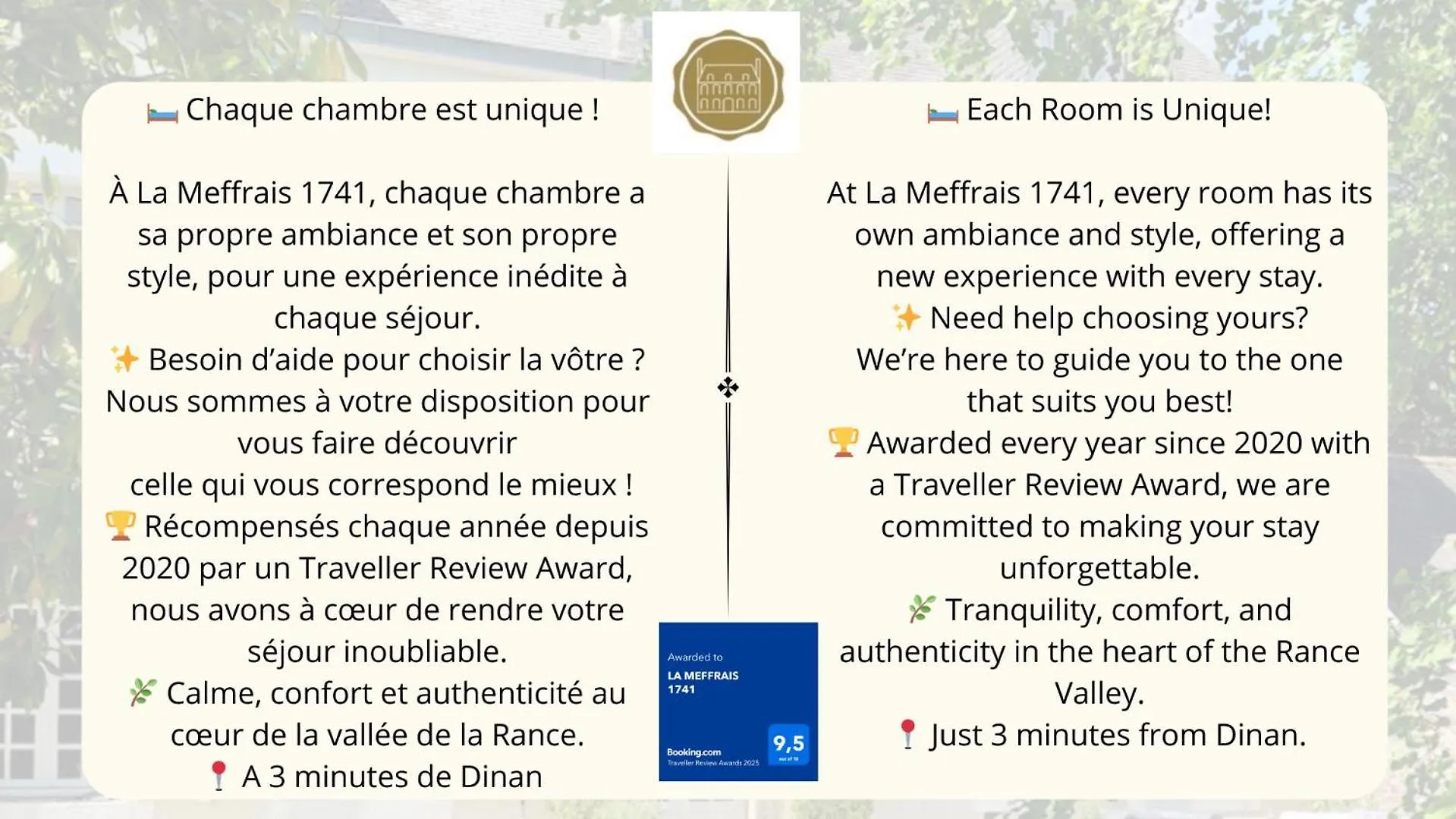 La Meffrais 1741 Manoir D'Hotes Aux Portes De Dinan